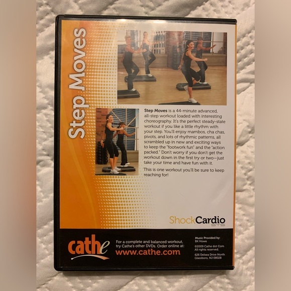 CATHE STEP MOVES DVD.  44 minute Advanced all-step workout. - Picture 2 of 3